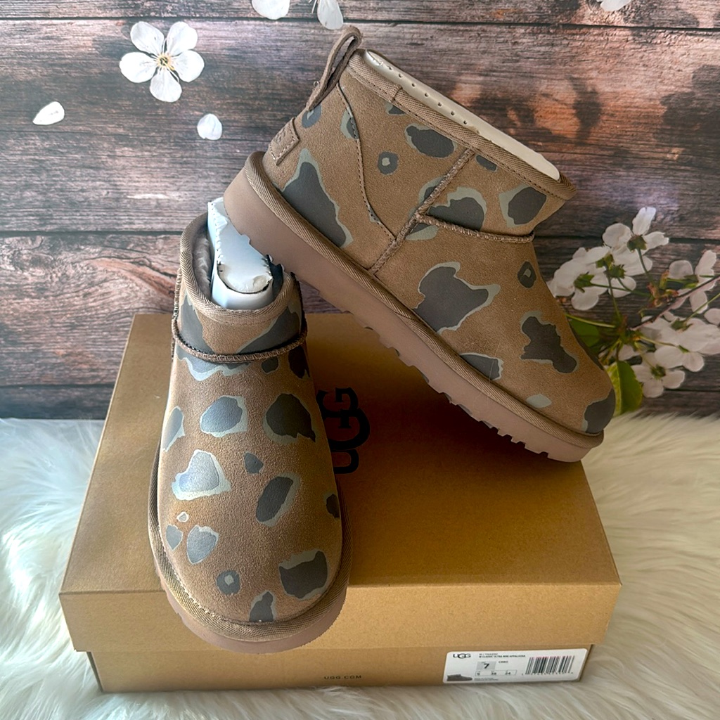 Ugg Womens Classic Ultra Mini Appaloosa Sz 7